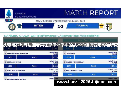 从劳塔罗对阵法国看其在意甲体系中的战术价值演变与影响研究